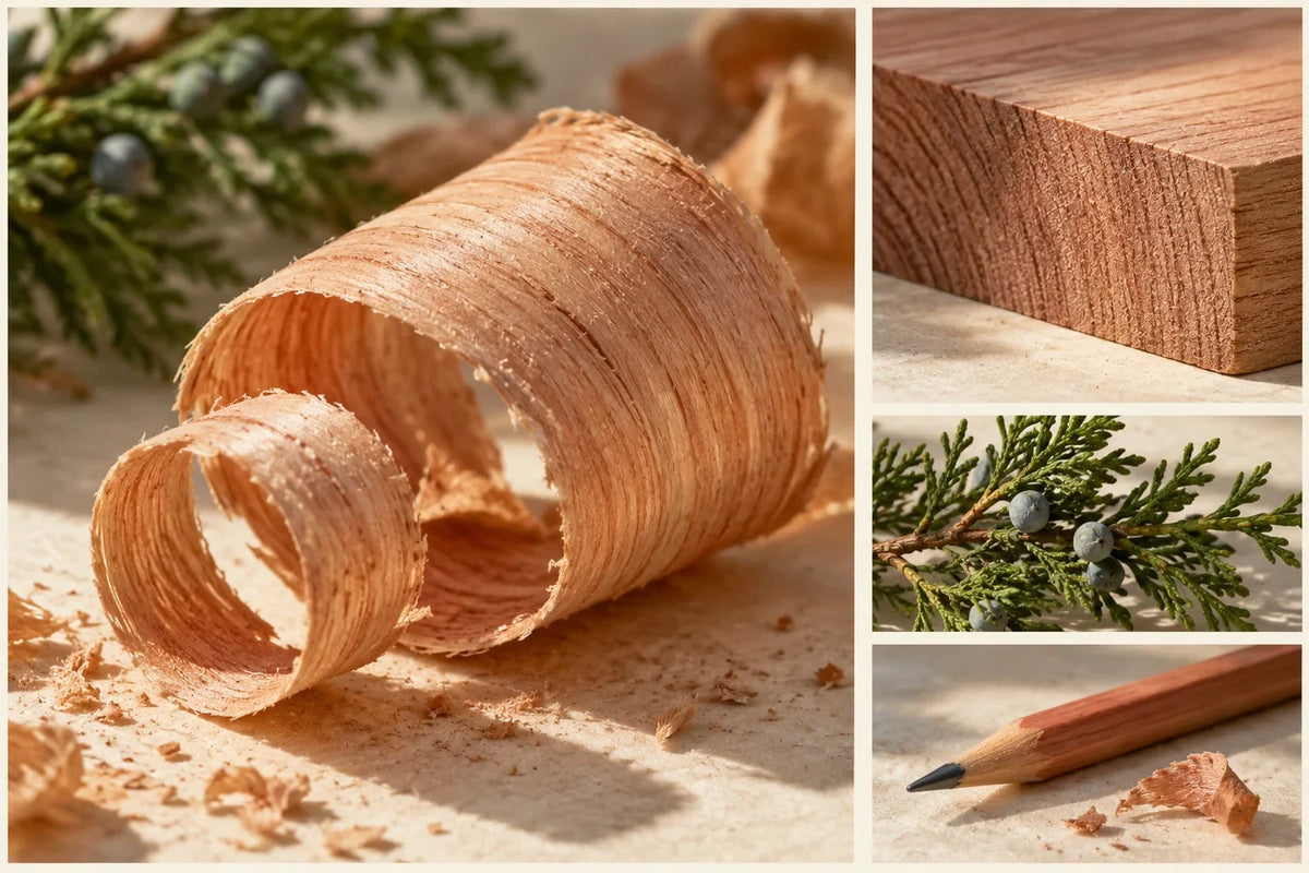 Cedar: woody scent, species and oil production