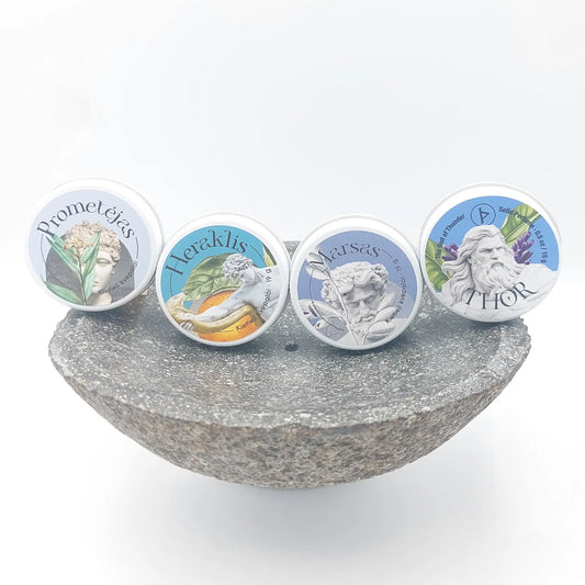 Pantheon of Storms - 4 solid cologne gift set | 4 x 15 g