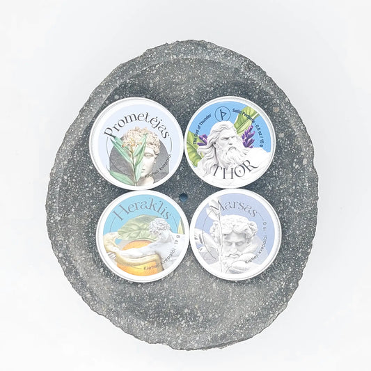 Pantheon of Storms - 4 solid cologne gift set | 4 x 15 g