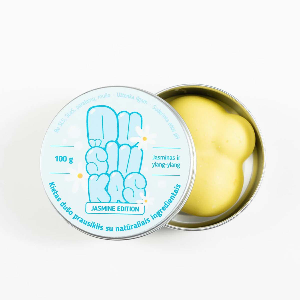 Dušiukas Jasmine - jaśmin, ylang-ylang | Kostka pod prysznic, 100 g. - Bebrų Kosmetika
