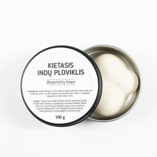 Kostka do mycia naczyń - bergamotka, 100 g. - Bebrų Kosmetika