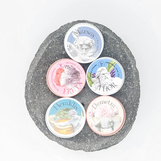 Society of Olympus - Set of 5 Solid Perfumes | 5 x 15g
