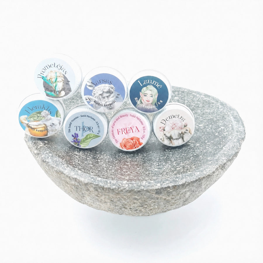 Seven Legends - 7 Mini Solid Perfume Gift Set | 7 x 5 g