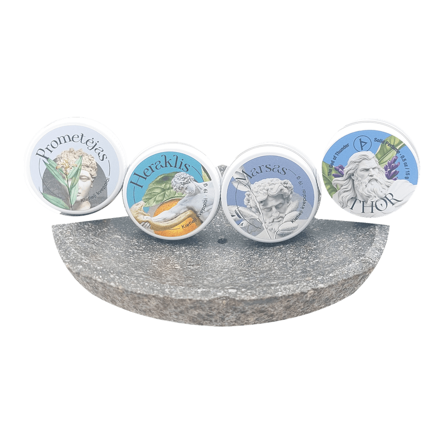 Pantheon of Storms - 4 solid cologne gift set | 4 x 15 g
