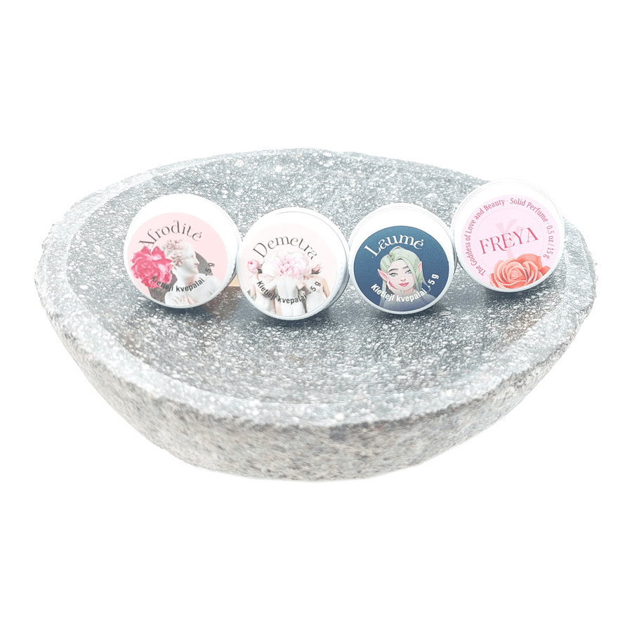 Four of Goddesses - 4 mini solid perfume gift set | 4 x 5 g
