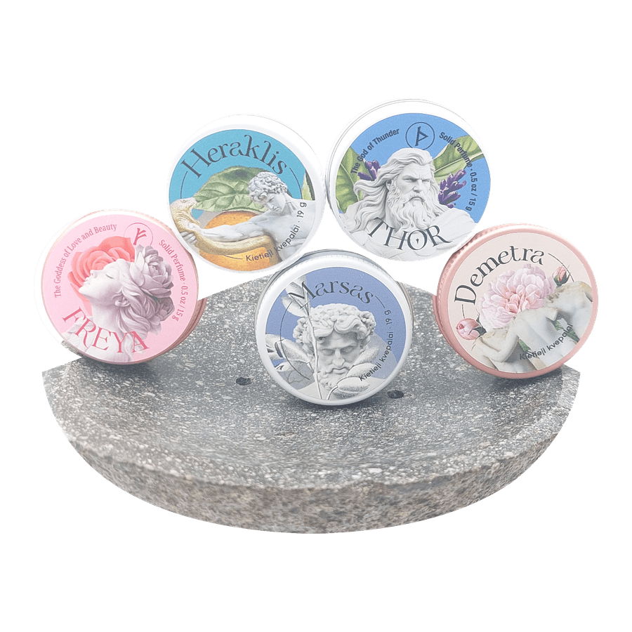 Society of Olympus - Set of 5 Solid Perfumes | 5 x 15g